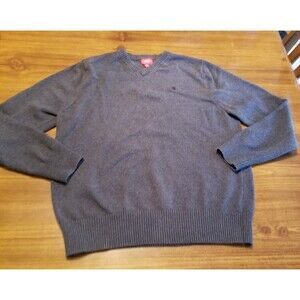 Vintage Mossimo Giannulli mens v neck sweater size m lion logo heather blue